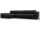 Диван угловой Лига-066 НПБ Лонг угол левый ( BRUT 17 коричневый )