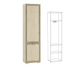 Пенал платяной с выдвижной штангой Domani Ливорно ЛШ-2