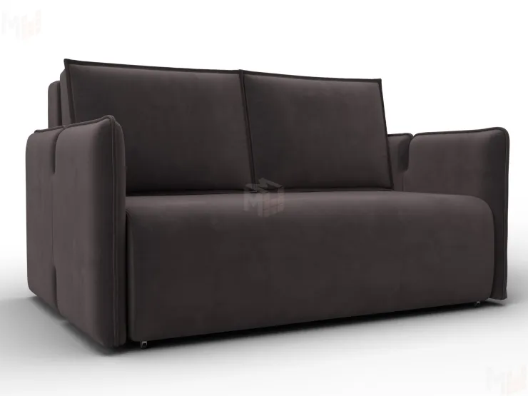 Диван прямой Лига-117 ( SEVEN 727 коричневый )