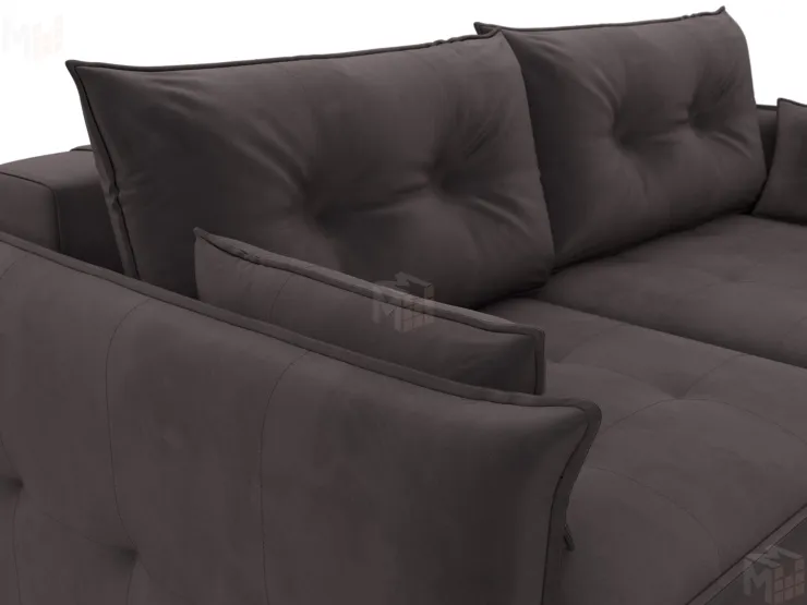 Диван прямой Лига-100 НПБ ( SEVEN 727 коричневый )