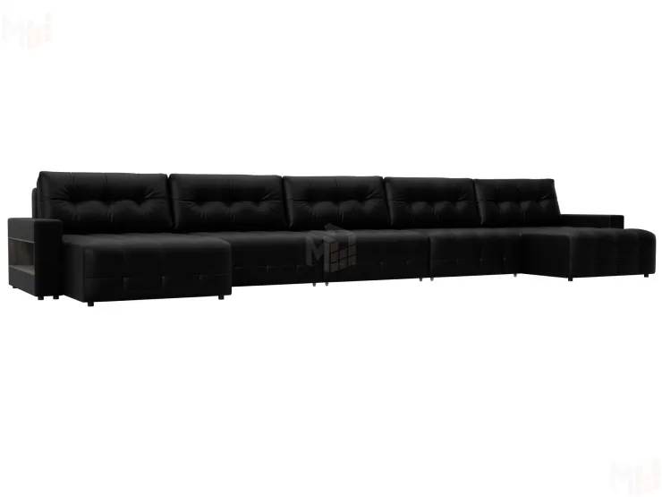 Диван П-образный с полками Лига-053 НПБ МегаЛонг