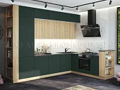 Кухня Техно-5 New угловая 3,2*2,24 сонома/мэни грин