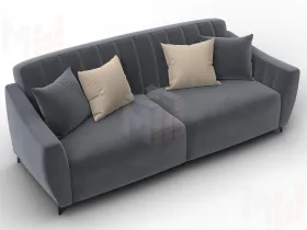 Диван-книжка Лига-095 НПБ ( SEVEN 17 серый )