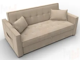 Диван прямой Лига-104 (160) ( SEVEN 729 бежевый )