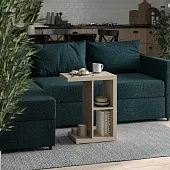 S00845 Энкель Т приставной стол 47х60х30, дуб беленый