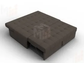 Диван прямой Лига-107 (140) ( Амур 05 коричневый )