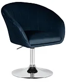Кресло дизайнерское DOBRIN EDISON (синий велюр (1922-20))