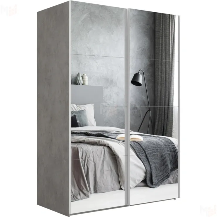 Шкаф-купе Эста 2-х дверный (8 Зеркал) 180 см.