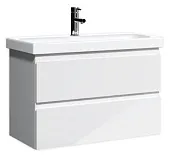 Тумба подвесная под умывальник "Moduo 80" Graffo белый глянец В2 Домино