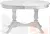 Стол деревянный раздвижной Барэнт 130 Белый с серебряной патиной