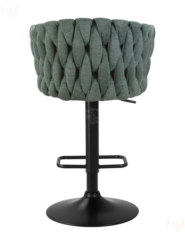 Стул барный DOBRIN LEON (зеленая ткань (LAR 275-23))