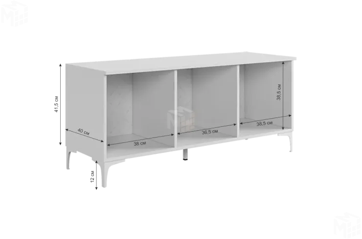 Тумба Зефир  115.01 белое дерево/пудра розовая (эмаль)