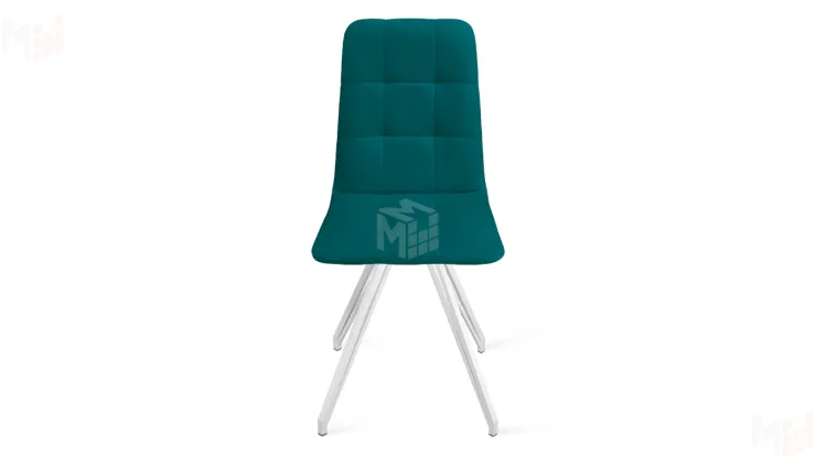 Стул Аспен К4 Белый матовый, Велюр Confetti Izumrud