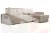 Диван угловой Марго Бежевый Правый Велюр