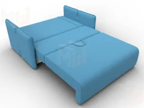 Диван прямой Лига-117 ( Амур 10 голубой )
