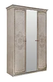 Шкаф Патрисия 3-дверный (2+1) с зеркалом крем корень глянец
