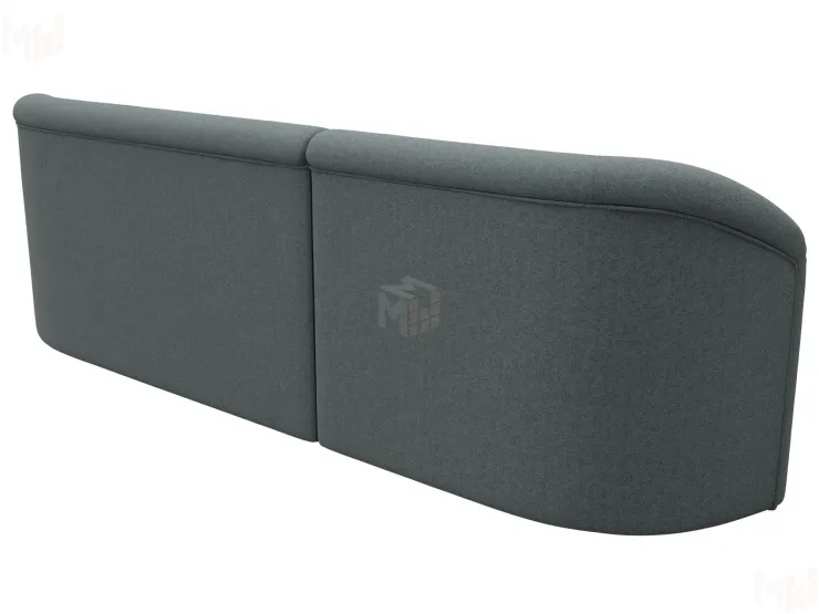 Диван прямой Лига-027 угол левый ( Амур серый )