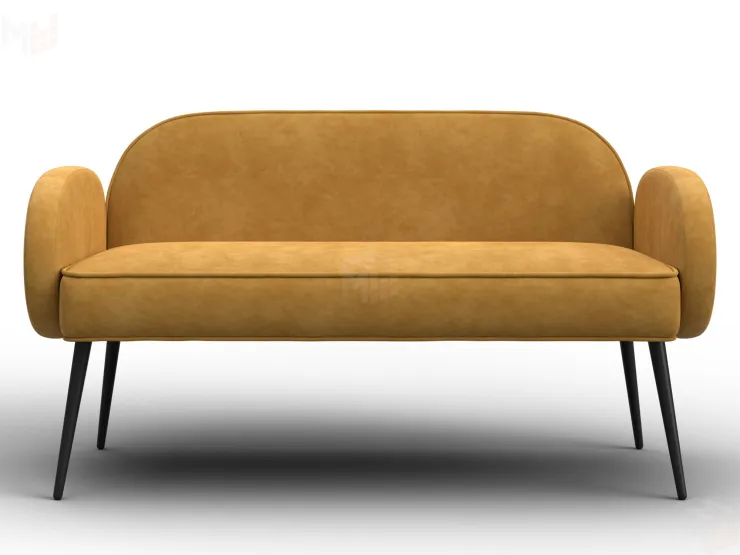 Диван прямой Лига-086 ( BRUT 10 желтый )