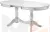 Стол деревянный раздвижной Барэнт 130 Белый с серебряной патиной