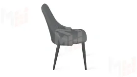 Стул Франк (конус) исп. 2 - ДП2-30 Графит/Микровелюр Catania Silver (серый)