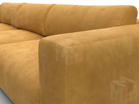 Диван угловой Лига-066 НПБ Лонг угол левый ( BRUT 10 желтый )