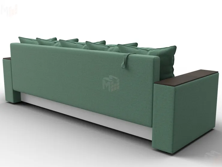 Диван прямой Дубай Лайт ( Амур 11 зеленый )