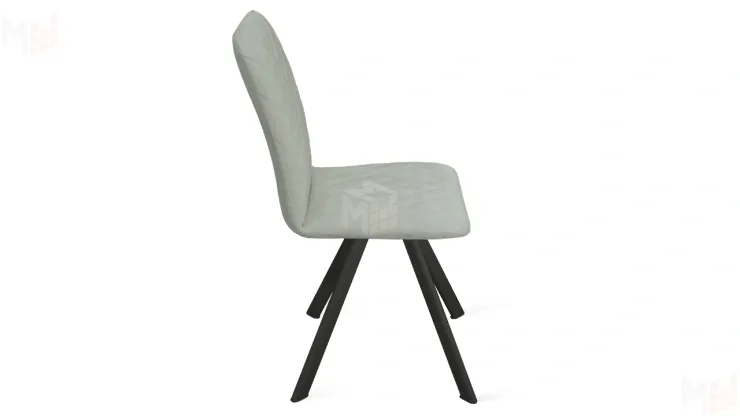 Стул Стенли К2 Черный муар, Велюр Confetti Silver