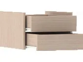 Модуль с ящиками к шкафу-купе дуб молочный