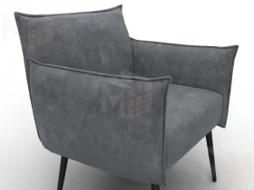 Кресло Лига-083 ( велюр BRUT 16 темно-серый )