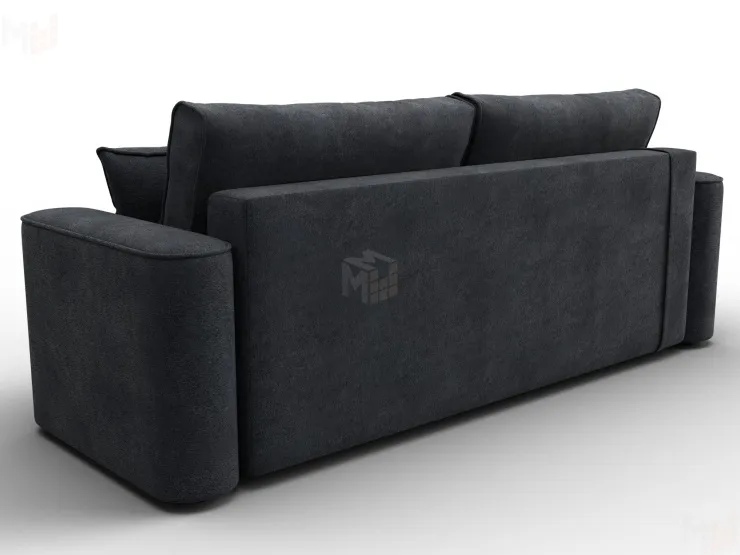 Диван прямой Лига-118 НПБ ( LAIM 26 темно-серый )