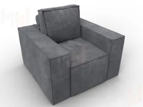 Кресло Лига-081 НПБ ( BRUT 16 темно-серый )