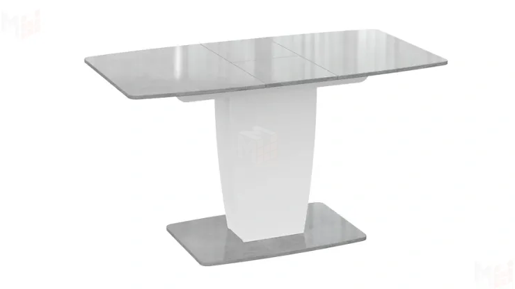 Стол раздвижной Аризона Тип 1 - КМ+02.85.000.001 Белый, Ателье светлый глянец