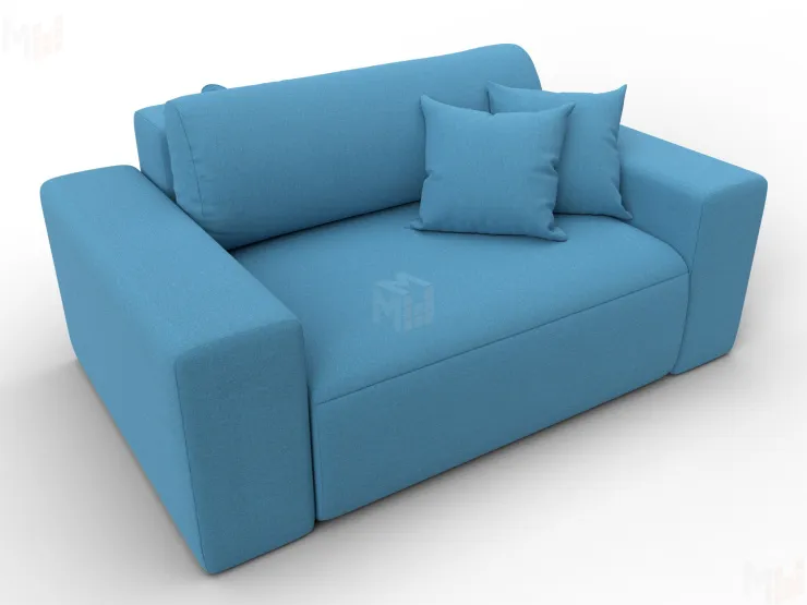 Кресло Лига-036 НПБ ( Амур голубой )