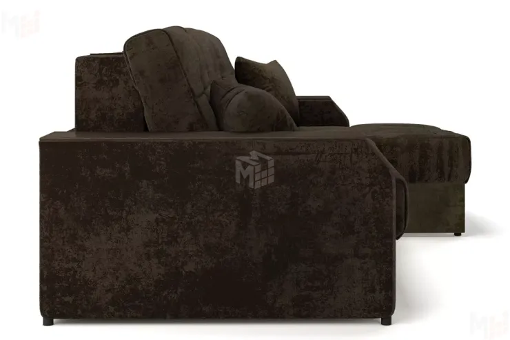 Угловой диван-кровать Лас-Вегас Коричневый правый 