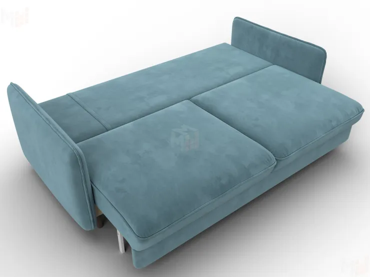 Диван прямой Лига-064 НПБ ( SEVEN 113 бирюзовый )