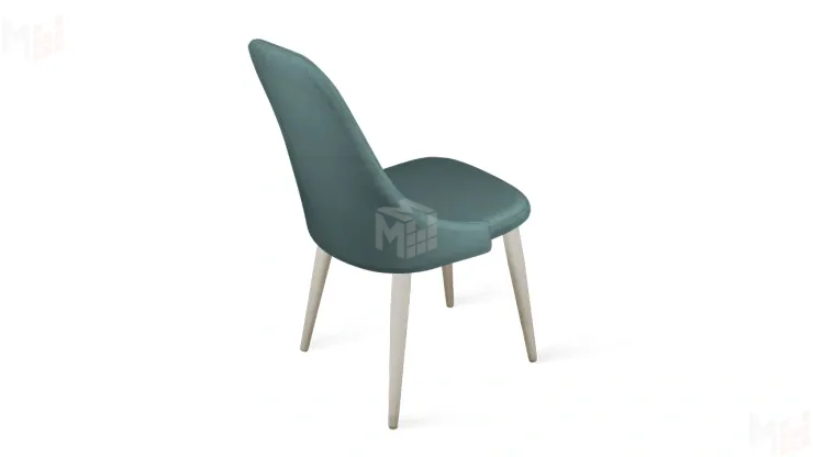 Стул Франк (конус) исп. 2 - ДП2-30 Капучино матовый/Микровелюр Madera Aquamarine (аквамарин)