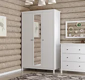 2.08.01.040.1 САГА шкаф 3 двери с зеркалом белый 2.08.01.040.1 САГА шкаф 3 двери с зеркалом белый