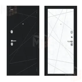 Входная металлическая дверь Граффити-5 Букле черное/Snow Art Входная металлическая дверь Граффити-5 Букле черное/Snow Art