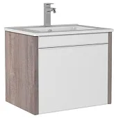 Тумба подвесная под умывальник"Quadro 60" с двумя ящиками В2 Домино