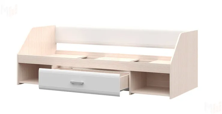 Кровать детская Симба дуб белфорт - белый глянец