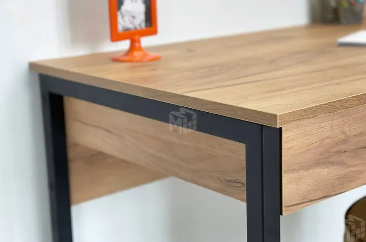 Стол Юниор дуб крафт золотой/черный муар