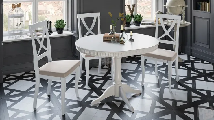 Стул Лион 2 Белый матовый, тк №108