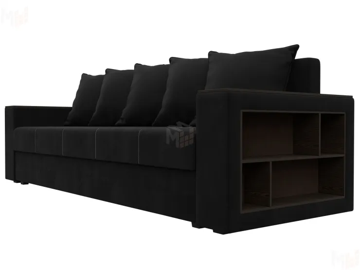 Диван прямой Дубай Лайт ( Черный )