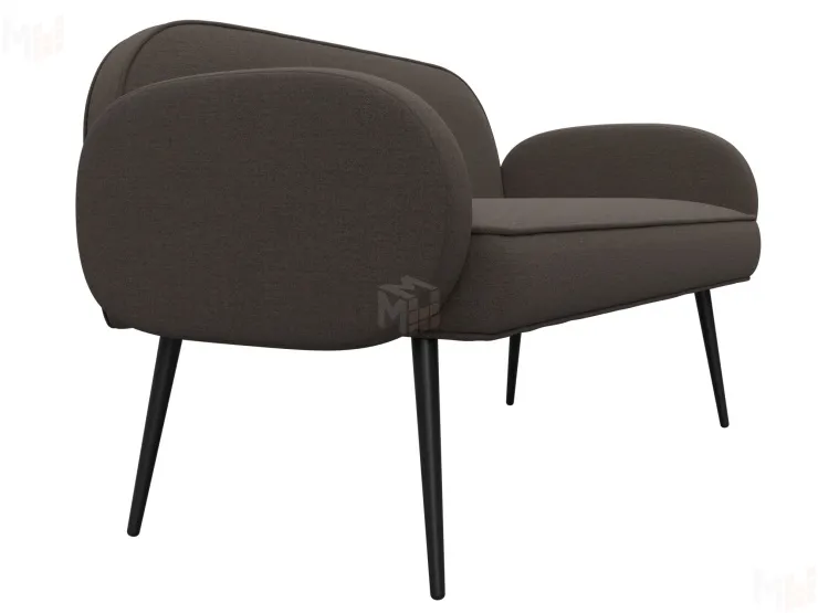 Диван прямой Лига-086 ( Амур 05 коричневый )