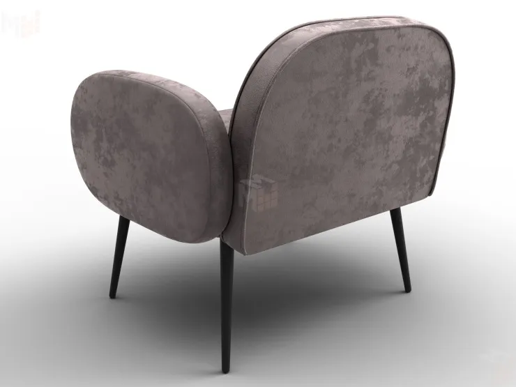 Кресло Лига-086 ( велюр NUVOLA 34 светло-коричневый )