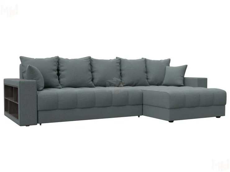 Диван угловой с декором и полкой Лига-050 НПБ