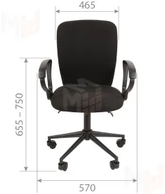 Кресло для оператора CHAIRMAN 9801 BLACK