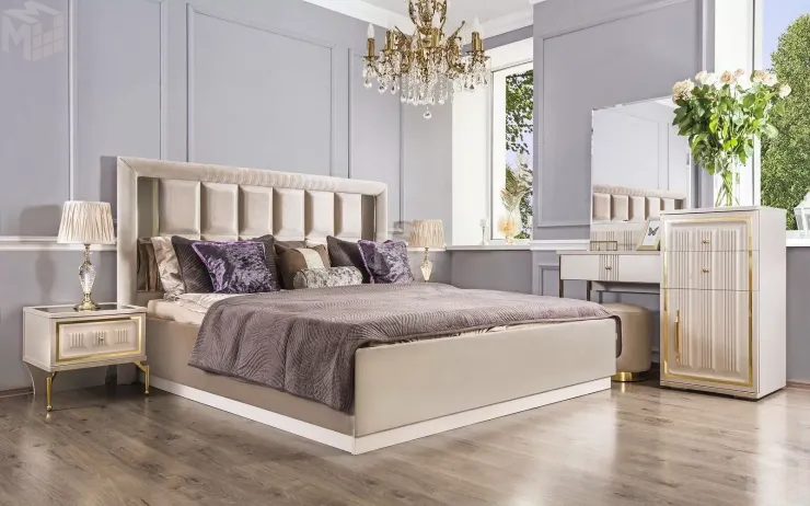Кровать Замира 160x200 см бежевый