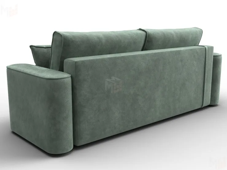 Диван прямой Лига-118 НПБ ( BRUT 08 зеленый )