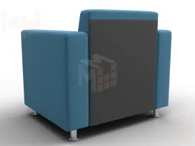 Кресло Лига-093 ВН ( Амур 10 голубой )